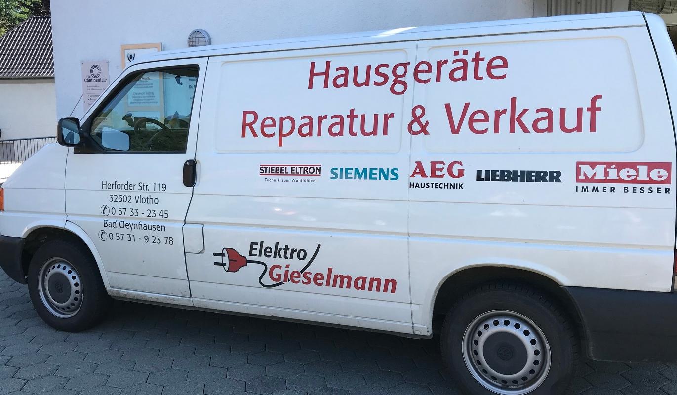 Firmenwagen von Elektro Gieselmann in Vlotho